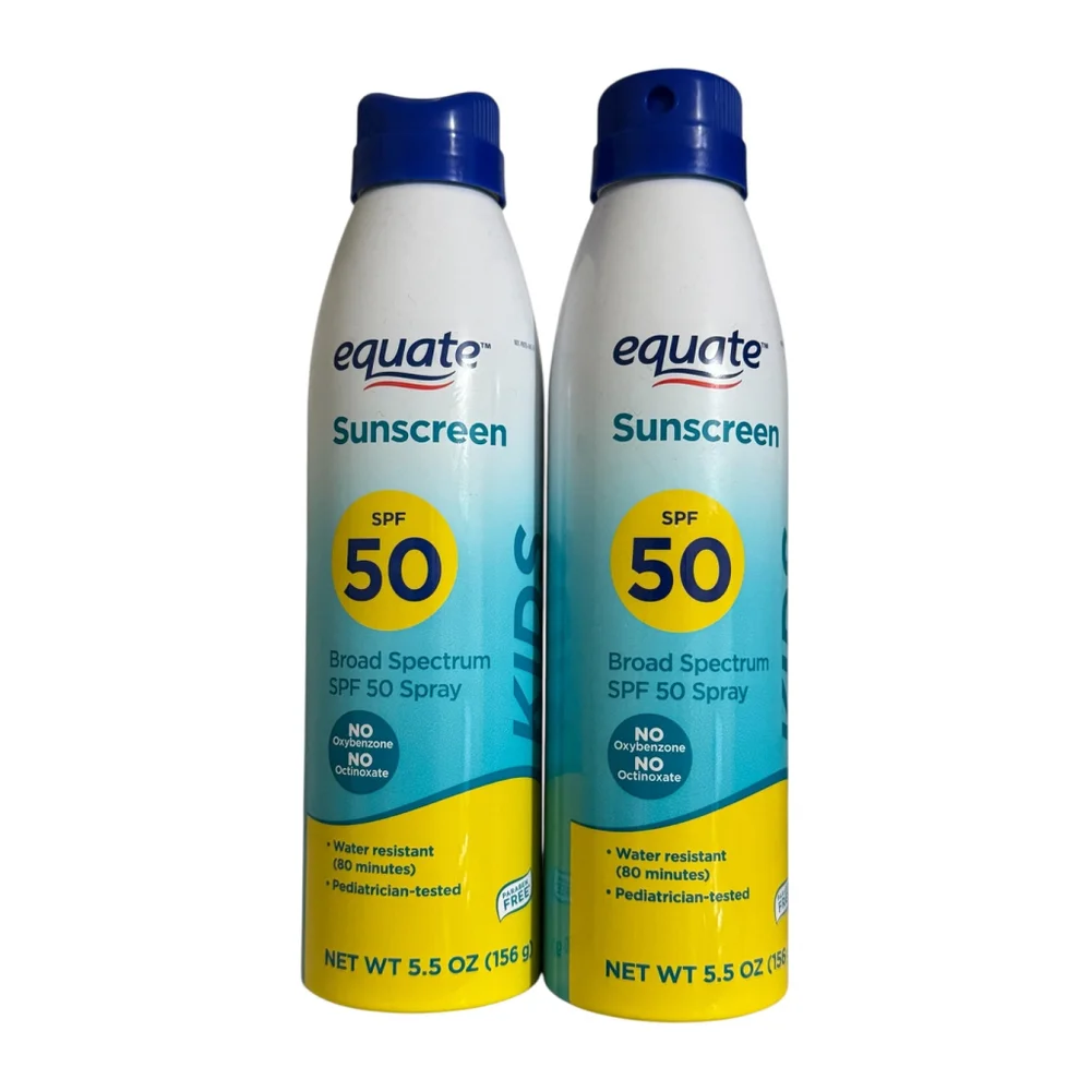 New 2 pack Equate Sunscreen SPF 50 spray